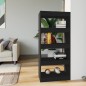 vidaXL Bücherregal/Raumteiler Schwarz 60x30x135 cm Holzwerkstoff vidaXL Bücherregal/Raumteiler Schwarz 60x30x135 cm Holzwerkstoff