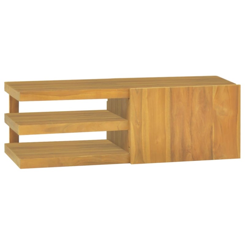 vidaXL Wand-Badschrank 90x40x30 cm Massivholz Teak vidaXL Wand-Badschrank 90x40x30 cm Massivholz Teak