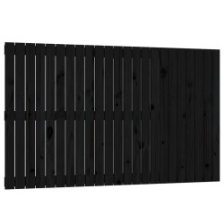 vidaXL Wand-Kopfteil Schwarz 147x3x90 cm Massivholz Kiefer