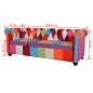 Chesterfield-Sofa 3-Sitzer-Sofa Stoff Chesterfield-Sofa 3-Sitzer-Sofa Stoff