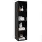 vidaXL TV-Wandschrank Hochglanz-Schwarz 37x37x142,5 cm Holzwerkstoff vidaXL TV-Wandschrank Hochglanz-Schwarz 37x37x142,5 cm Holzwerkstoff