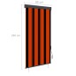 vidaXL Außenrollo 80 x 250 cm Orange und Braun vidaXL Außenrollo 80 x 250 cm Orange und Braun