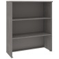 vidaXL Highboard-Oberteil HAMAR Hellgrau 85x35x100 cm Massivholz vidaXL Highboard-Oberteil HAMAR Hellgrau 85x35x100 cm Massivholz