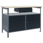 vidaXL Werkbank Schwarz 120x60x85 cm Stahl vidaXL Werkbank Schwarz 120x60x85 cm Stahl