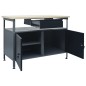 vidaXL Werkbank Schwarz 120x60x85 cm Stahl vidaXL Werkbank Schwarz 120x60x85 cm Stahl