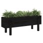 vidaXL Hochbeet Schwarz 101x30x38 cm Massivholz Kiefer vidaXL Hochbeet Schwarz 101x30x38 cm Massivholz Kiefer