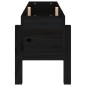 vidaXL Hochbeet Schwarz 101x30x38 cm Massivholz Kiefer vidaXL Hochbeet Schwarz 101x30x38 cm Massivholz Kiefer