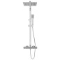 vidaXL Doppelkopf-Duschset mit Thermostat Edelstahl vidaXL Doppelkopf-Duschset mit Thermostat Edelstahl