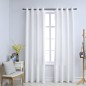vidaXL Verdunkelungsvorhänge mit Metallösen 2 Stk. Grauweiß 140x225 cm vidaXL Verdunkelungsvorhänge mit Metallösen 2 Stk. Grauweiß 140x225 cm