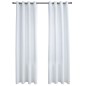 vidaXL Verdunkelungsvorhänge mit Metallösen 2 Stk. Grauweiß 140x225 cm vidaXL Verdunkelungsvorhänge mit Metallösen 2 Stk. Grauweiß 140x225 cm
