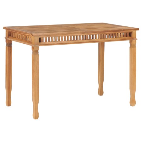 vidaXL Garten-Esstisch 110x65x80 cm Massivholz Teak