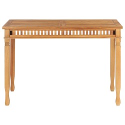 vidaXL Garten-Esstisch 110x65x80 cm Massivholz Teak