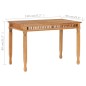 vidaXL Garten-Esstisch 110x65x80 cm Massivholz Teak vidaXL Garten-Esstisch 110x65x80 cm Massivholz Teak