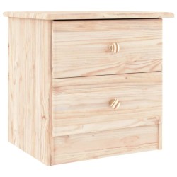 vidaXL Nachttisch ALTA Natur 41x35x41 cm Massivholz Kiefer
