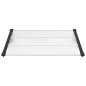 vidaXL Türvordach Schwarz und Transparent 122x90 cm Polycarbonat vidaXL Türvordach Schwarz und Transparent 122x90 cm Polycarbonat