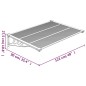 vidaXL Türvordach Schwarz und Transparent 122x90 cm Polycarbonat vidaXL Türvordach Schwarz und Transparent 122x90 cm Polycarbonat