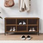 vidaXL Schuhregal Braun Eichen-Optik 100x35x50 cm Holzwerkstoff vidaXL Schuhregal Braun Eichen-Optik 100x35x50 cm Holzwerkstoff