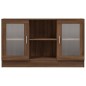 vidaXL Vitrinenschrank Braun Eichen-Optik 120x30,5x70 cm Holzwerkstoff vidaXL Vitrinenschrank Braun Eichen-Optik 120x30,5x70 cm Holzwerkstoff