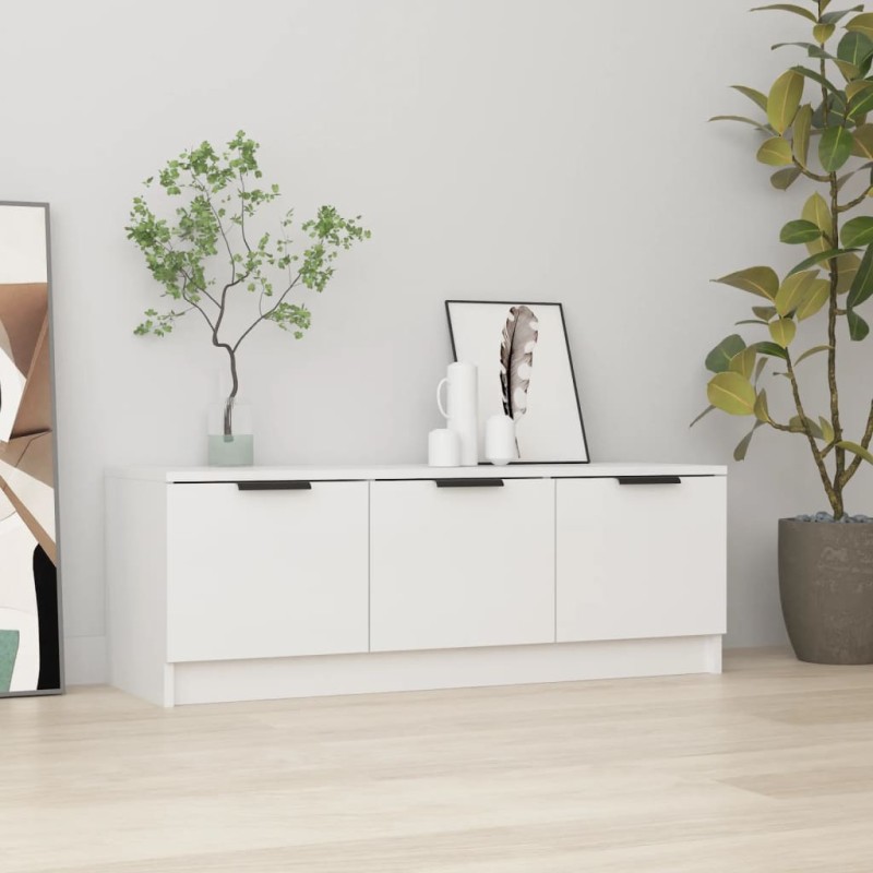 vidaXL TV-Schrank Hochglanz-Weiß 102x35x36,5 cm Holzwerkstoff vidaXL TV-Schrank Hochglanz-Weiß 102x35x36,5 cm Holzwerkstoff