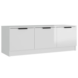 vidaXL TV-Schrank Hochglanz-Weiß 102x35x36,5 cm Holzwerkstoff