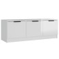 vidaXL TV-Schrank Hochglanz-Weiß 102x35x36,5 cm Holzwerkstoff vidaXL TV-Schrank Hochglanz-Weiß 102x35x36,5 cm Holzwerkstoff