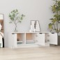 vidaXL TV-Schrank Hochglanz-Weiß 102x35x36,5 cm Holzwerkstoff vidaXL TV-Schrank Hochglanz-Weiß 102x35x36,5 cm Holzwerkstoff