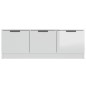 vidaXL TV-Schrank Hochglanz-Weiß 102x35x36,5 cm Holzwerkstoff vidaXL TV-Schrank Hochglanz-Weiß 102x35x36,5 cm Holzwerkstoff