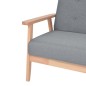 2-Sitzer-Sofa Stoff Hellgrau 2-Sitzer-Sofa Stoff Hellgrau