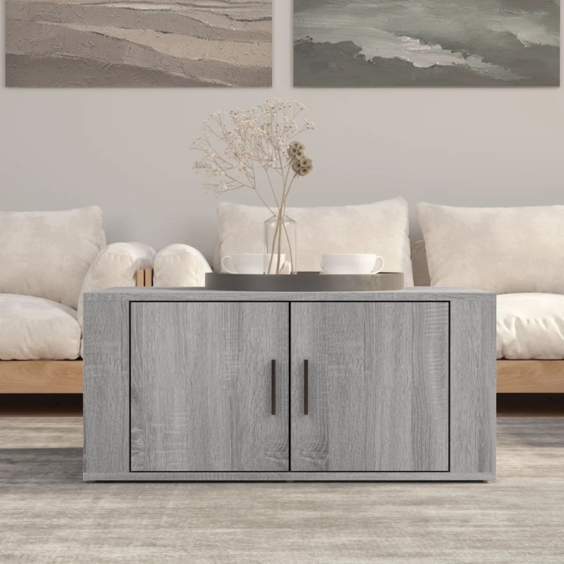 vidaXL Couchtisch Grau Sonoma 80x50x36 cm Holzwerkstoff vidaXL Couchtisch Grau Sonoma 80x50x36 cm Holzwerkstoff