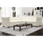 Chesterfield Ecksofa 5-Sitzer Kunstleder Weiß Chesterfield Ecksofa 5-Sitzer Kunstleder Weiß