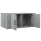 vidaXL Couchtisch Grau Sonoma 80x50x36 cm Holzwerkstoff vidaXL Couchtisch Grau Sonoma 80x50x36 cm Holzwerkstoff