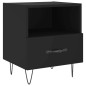 vidaXL Nachttisch Schwarz 40x35x47,5 cm Holzwerkstoff