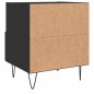 vidaXL Nachttisch Schwarz 40x35x47,5 cm Holzwerkstoff