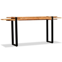 vidaXL Konsolentisch Recyceltes Holz Längenverstellbar 