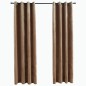 vidaXL Verdunkelungsvorhänge mit Ösen 2 Stk. Samt Beige 140x175 cm vidaXL Verdunkelungsvorhänge mit Ösen 2 Stk. Samt Beige 140x175 cm