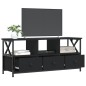 vidaXL TV-Schrank Schwarz 102x33x45 cm Holzwerkstoff und Eisen vidaXL TV-Schrank Schwarz 102x33x45 cm Holzwerkstoff und Eisen