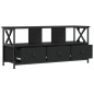 vidaXL TV-Schrank Schwarz 102x33x45 cm Holzwerkstoff und Eisen vidaXL TV-Schrank Schwarz 102x33x45 cm Holzwerkstoff und Eisen
