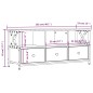 vidaXL TV-Schrank Schwarz 102x33x45 cm Holzwerkstoff und Eisen vidaXL TV-Schrank Schwarz 102x33x45 cm Holzwerkstoff und Eisen