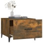 vidaXL Couchtische mit Metallbeinen 2 Stk. Räuchereiche 50x50x40 cm vidaXL Couchtische mit Metallbeinen 2 Stk. Räuchereiche 50x50x40 cm