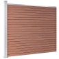 vidaXL Zaunelement WPC 175x146 cm Braun vidaXL Zaunelement WPC 175x146 cm Braun