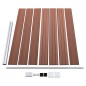vidaXL Zaunelement WPC 175x146 cm Braun vidaXL Zaunelement WPC 175x146 cm Braun