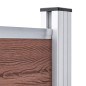 vidaXL Zaunelement WPC 175x146 cm Braun vidaXL Zaunelement WPC 175x146 cm Braun