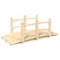 vidaXL Gartenbrücke mit Geländer 150x67x56 cm Massivholz Fichte vidaXL Gartenbrücke mit Geländer 150x67x56 cm Massivholz Fichte