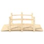 vidaXL Gartenbrücke mit Geländer 150x67x56 cm Massivholz Fichte vidaXL Gartenbrücke mit Geländer 150x67x56 cm Massivholz Fichte