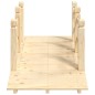 vidaXL Gartenbrücke mit Geländer 150x67x56 cm Massivholz Fichte vidaXL Gartenbrücke mit Geländer 150x67x56 cm Massivholz Fichte