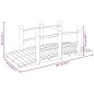 vidaXL Gartenbrücke mit Geländer 150x67x56 cm Massivholz Fichte vidaXL Gartenbrücke mit Geländer 150x67x56 cm Massivholz Fichte