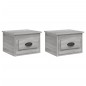 vidaXL Wand-Nachttische 2 Stk. Grau Sonoma 41,5x36x28 cm vidaXL Wand-Nachttische 2 Stk. Grau Sonoma 41,5x36x28 cm