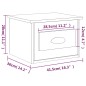 vidaXL Wand-Nachttische 2 Stk. Grau Sonoma 41,5x36x28 cm vidaXL Wand-Nachttische 2 Stk. Grau Sonoma 41,5x36x28 cm