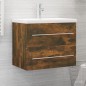 vidaXL Waschbeckenschrank Räuchereiche 60x38,5x48 cm Holzwerkstoff vidaXL Waschbeckenschrank Räuchereiche 60x38,5x48 cm Holzwerkstoff