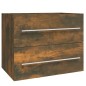 vidaXL Waschbeckenschrank Räuchereiche 60x38,5x48 cm Holzwerkstoff vidaXL Waschbeckenschrank Räuchereiche 60x38,5x48 cm Holzwerkstoff